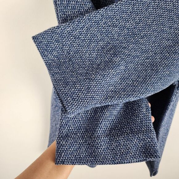 Pure Jill Heathered Blue Cowl Neck Sweater Cotton Blend Size M - Picture 5 of 16